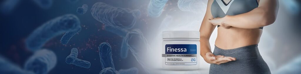 product template showing finessa bottle and a women